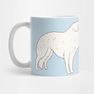 borzoi illustration Mug